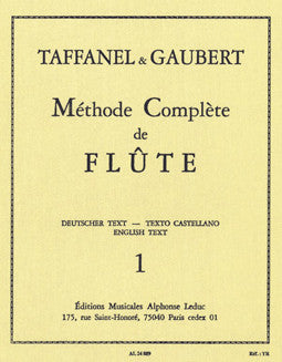 Taffanel & Gaubert - The Complete Flute Method - Vol 1 - FLUTISTRY BOSTON