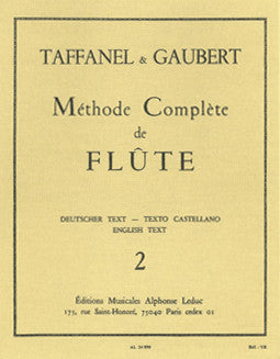 Taffanel & Gaubert - The Complete Flute Method - Vol 2 - FLUTISTRY BOSTON
