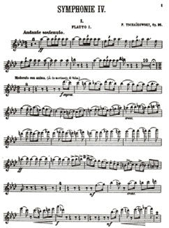 Tchaikovsky, P. - Symphony No. 4 - Flute I - FLUTISTRY