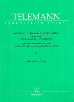 Telemann, G.P. - Nouveaux Quatuors en Six Suites (Paris Quartets) - FLUTISTRY