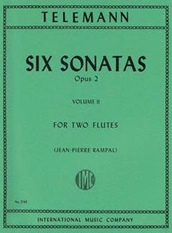 Telemann, G.P. - Six Sonatas, Op. 2: Vol. II - FLUTISTRY