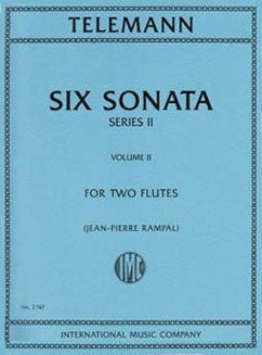 Telemann, G.P. - Six Sonatas, Series II: Vol. II - FLUTISTRY