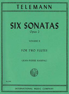 Telemann, G.P. - Six Sonatas, Op. 2: Vol. II - FLUTISTRY BOSTON