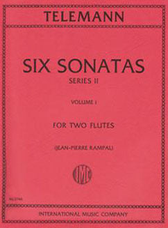 Telemann, G.P. - Six Sonatas, Series II: Vol. I - FLUTISTRY BOSTON
