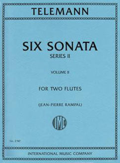 Telemann, G.P. - Six Sonatas, Series II: Vol. II - FLUTISTRY BOSTON