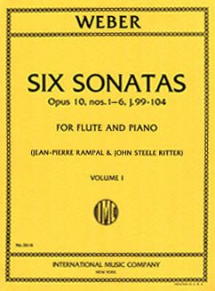Weber, C. - Six Sonatas - Vol I - FLUTISTRY