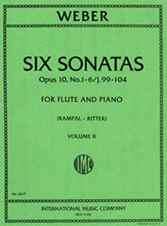 Weber, C. - Six Sonatas - Vol II - FLUTISTRY