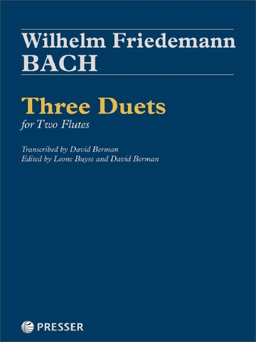 Bach, W. F. Three Duets for Two Flutes
