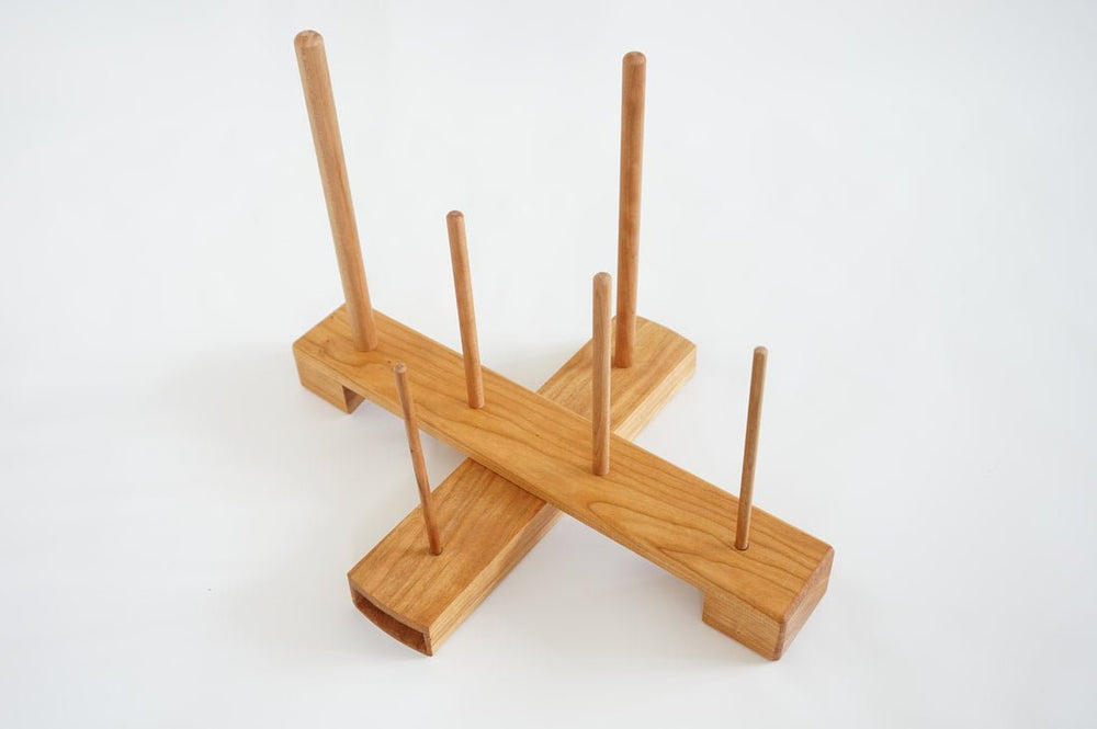 Wooden Flute Stand - Cherry Wood - FLUTISTRY