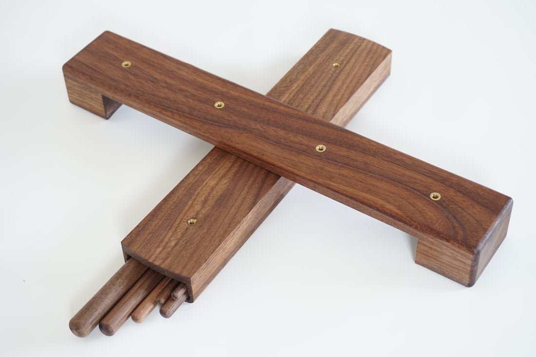 Wooden Flute Stand - Walnut Wood - FLUTISTRY